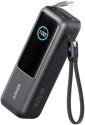 Laptop Power Bank, 25,000mAh 165W Portable Charger with Triple 100W USB