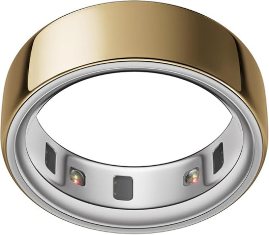 Ring (Buy Sizing Kit First) - Most Accurate Smart Ring, Track Sleep, Activity, Readiness, Stress, Menstrual Health And More - Upto 6 Days Battery - Size 11 - Stardust Silver