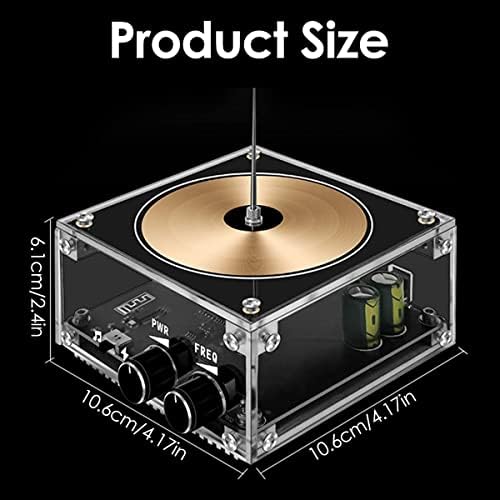 Musical Tesla Coil Kit, Solid State Music Tesla Coil, Touchable Artificial Lightning Spark Gap Arc Generator Multifunctional Desktop Toy Science Teaching Experiment Model for Birthday Gift