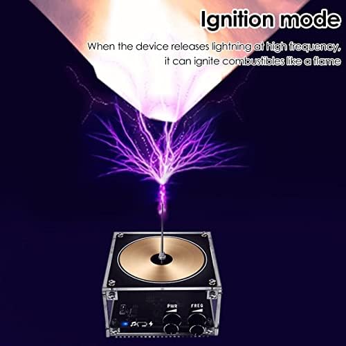 Musical Tesla Coil Kit, Solid State Music Tesla Coil, Touchable Artificial Lightning Spark Gap Arc Generator Multifunctional Desktop Toy Science Teaching Experiment Model for Birthday Gift