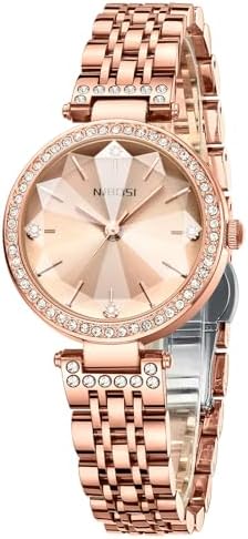 Analog Rose Gold Women's Watches for Girls&Miss&Ladies Diamond Studded with Stylish Watches Waterproof