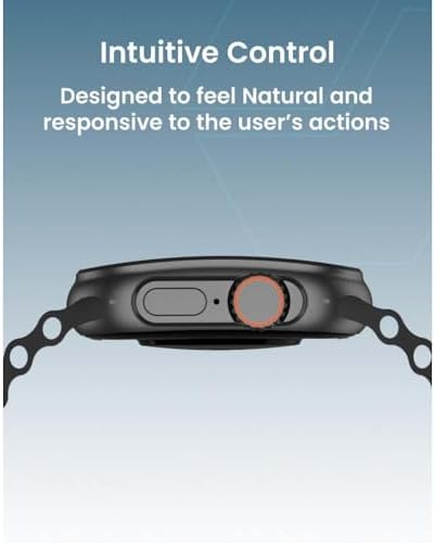 Curve Smartwatch – 2.01" AMOLED Display, AI Assistant, Bluetooth Calls & Fitness Tracker | Wireless Charging | IP68 Waterproof (Black)